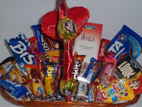Cesta de Chocolate luxo