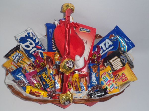 Cesta de Chocolate luxo